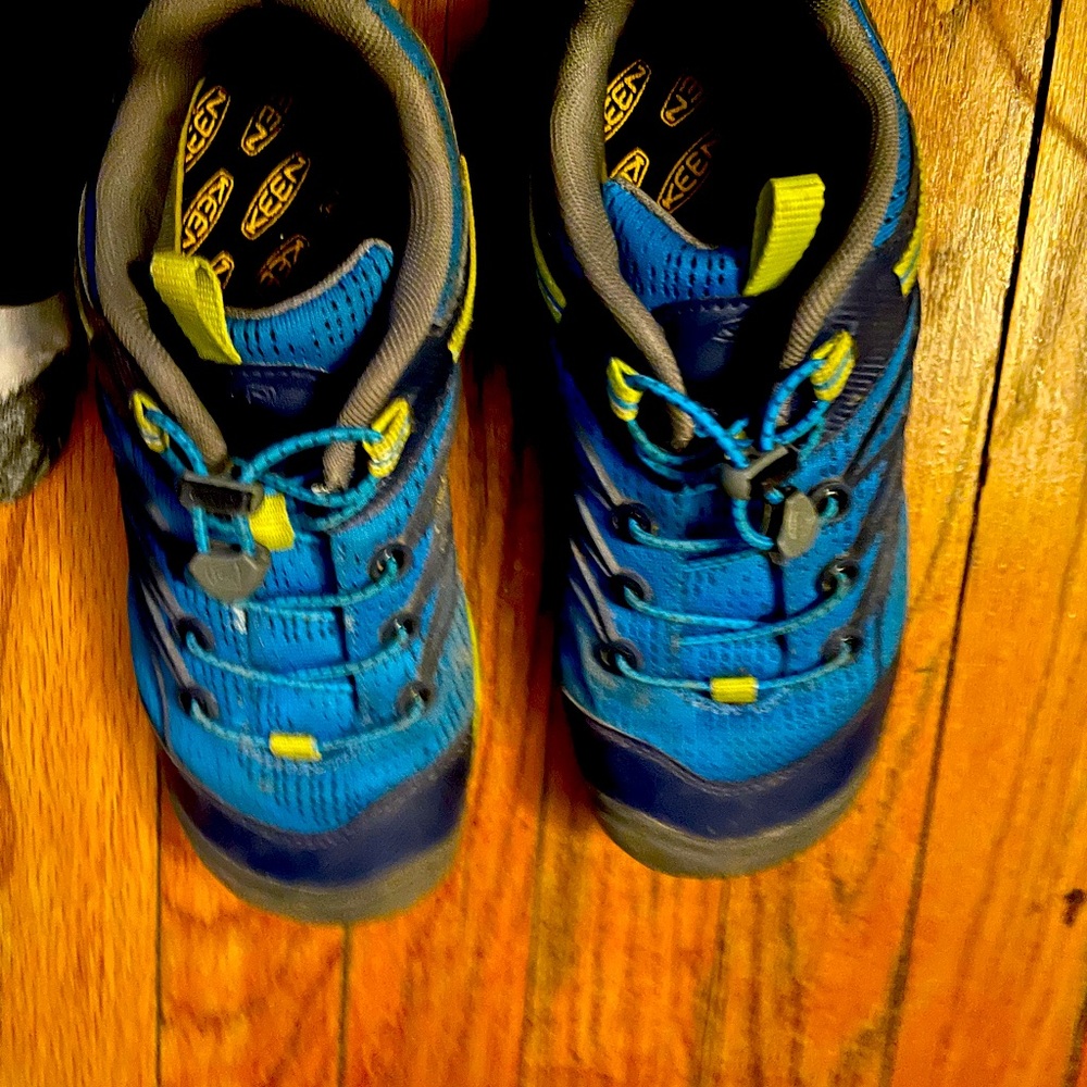 Like new boys hiking or gym shoes. Bought from REI last summer. Outgrown